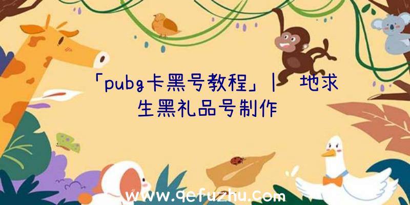 「pubg卡黑号教程」|绝地求生黑礼品号制作
